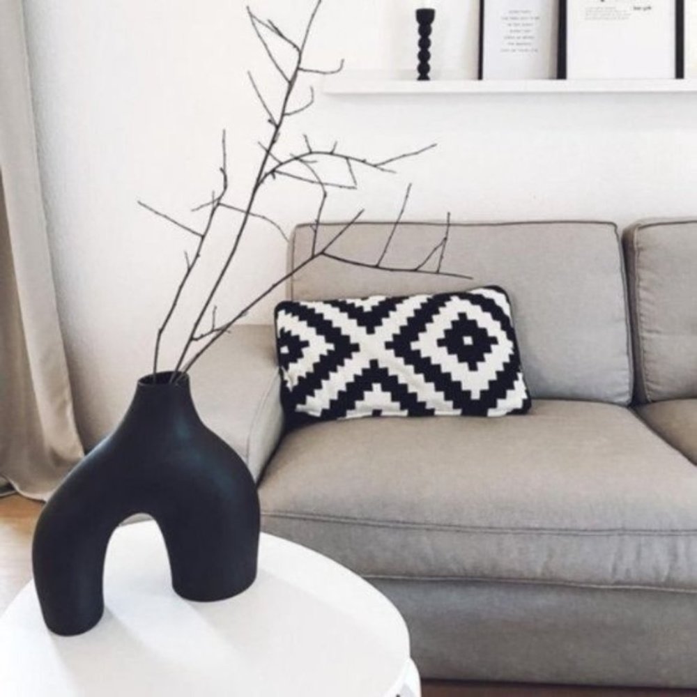 NWT H&M Large Black Vase